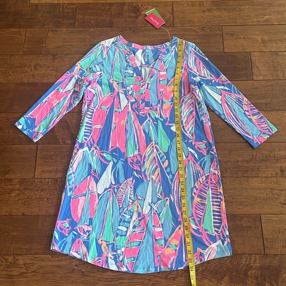 NWT Lilly Pulitzer Ali Dress Out to Sea Style 20417 Size S 100% Pima Cotton - Picture 6 of 11